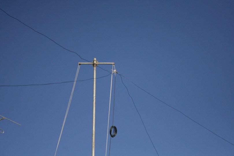 Feedpoint of 80/40m dipole