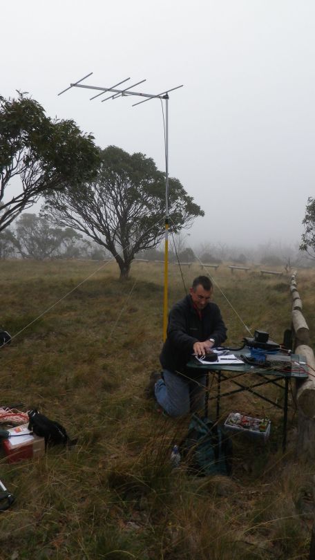 Andrew Vk1NAM operating the radio
